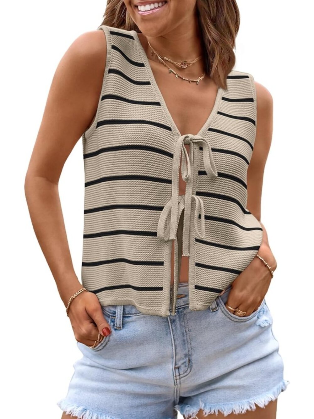 Women's Apricot black Summer Beach Vacation Spring Outfits Cute Trendy Sweater